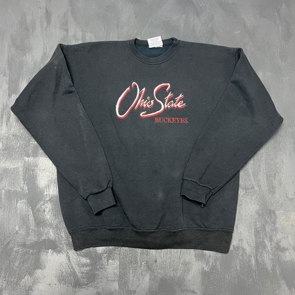 Vintage Ohio State Buckeyes Sweatshirt Mens XL Black 1990s